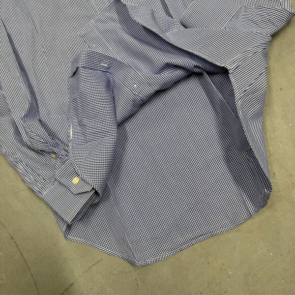 BOGGI Milano Super Classics Blue Check Dress Shirt 41 16 Large - Picture 6 of 6